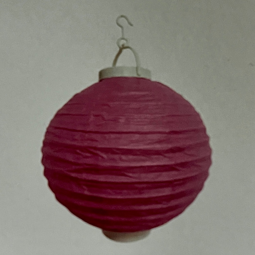 Paper Lantern with LED - Pink